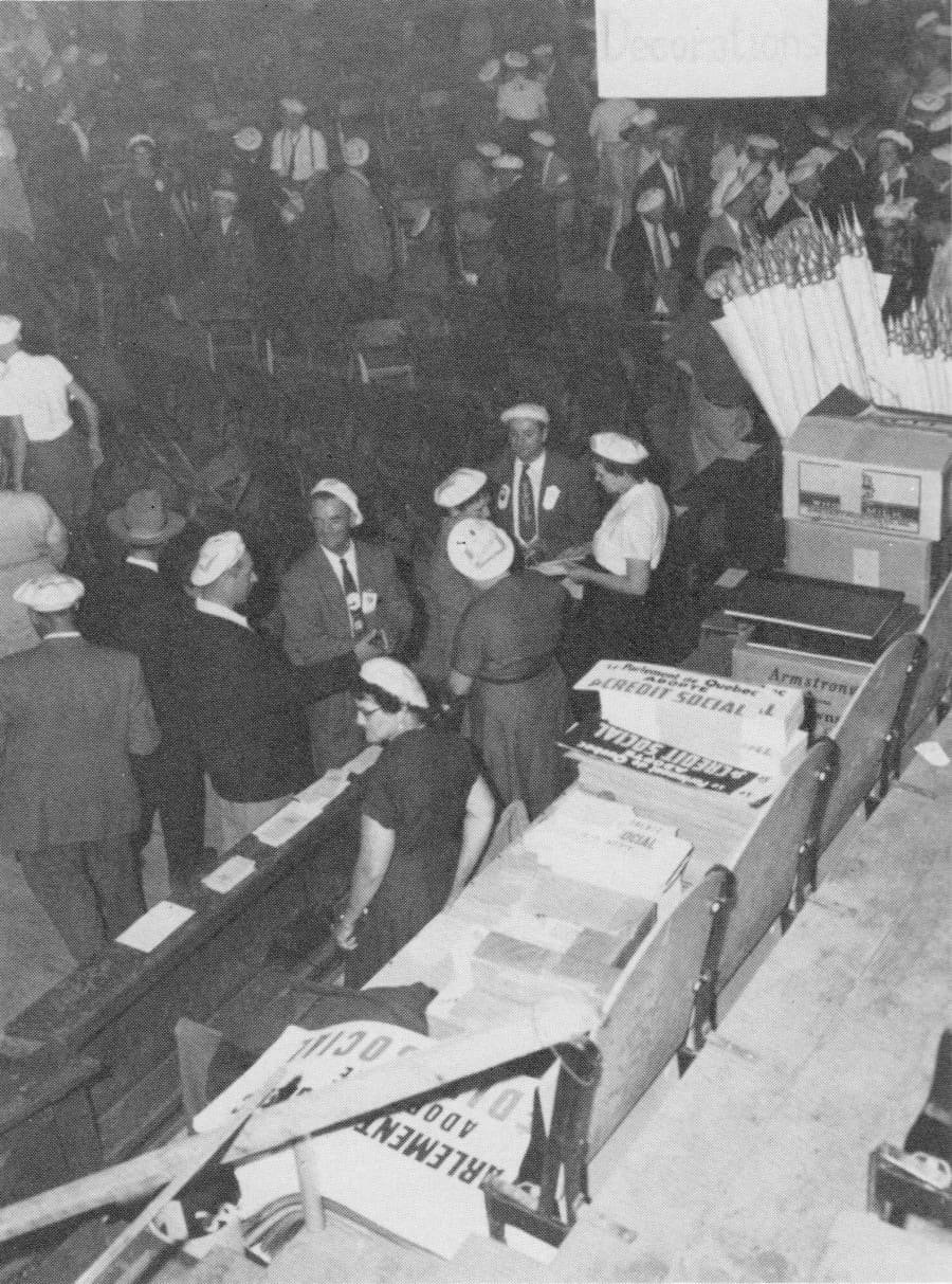 Le comité des décorations - Congrès 1955