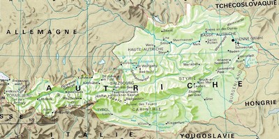Carte de l'Autriche
