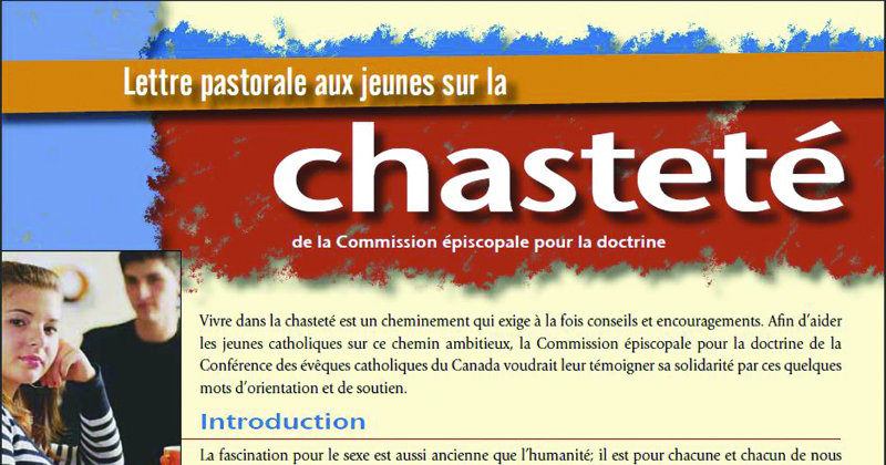 Lettre pastorale sur la chasteté