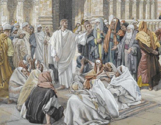 Les Pharisiens questionnent Jésus.