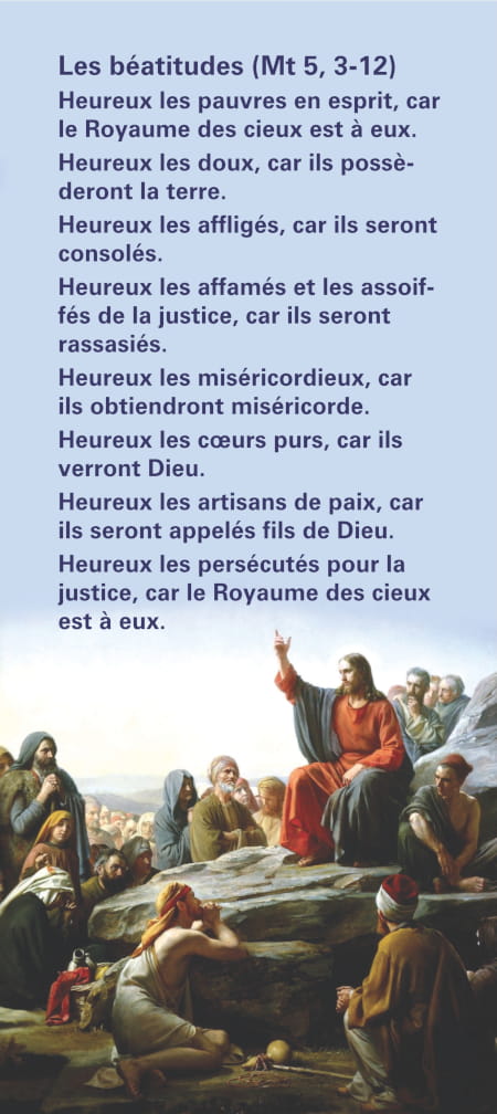 Les Béatitudes Les Béatitudes Mathieu 5;3-12