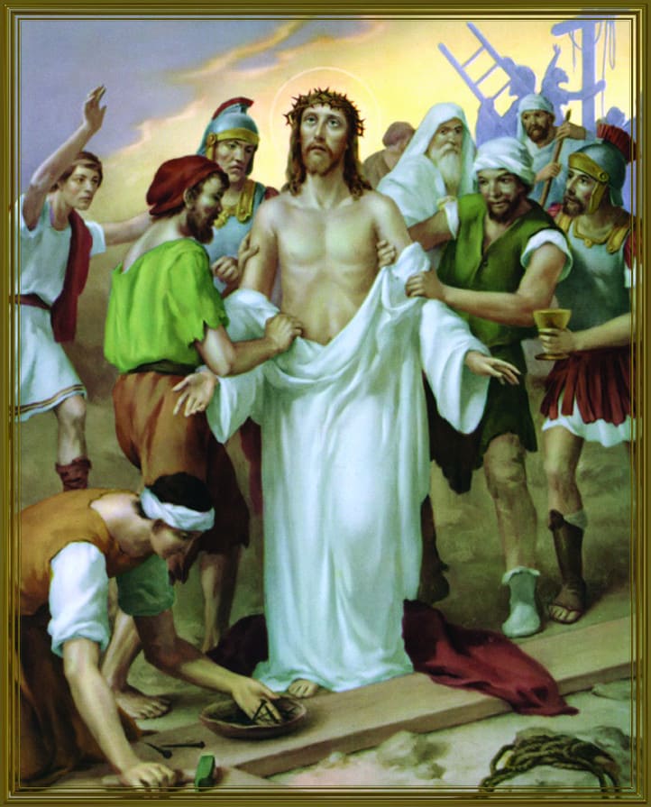 Jésus est dépouillé de ses vêtements