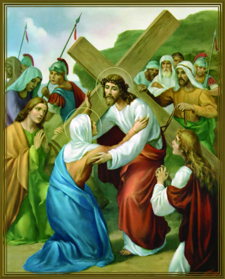Jésus rencontre sa mère