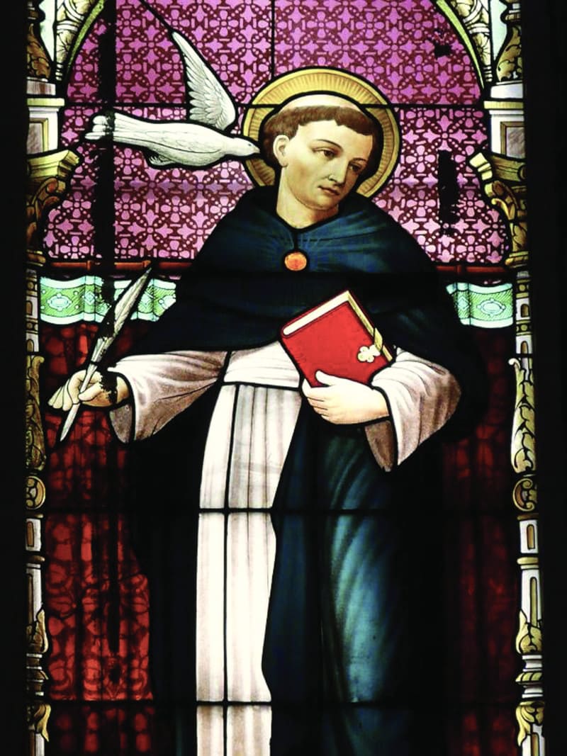 Vitrail de saint Thomas d'Aquin