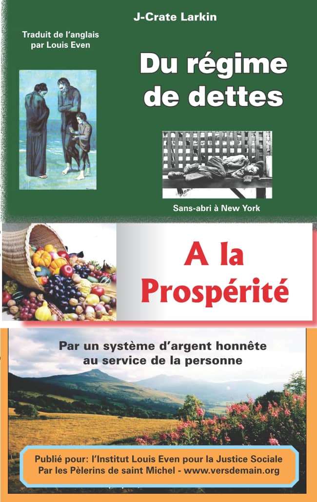 Du régime de dettes à la Prospérité
