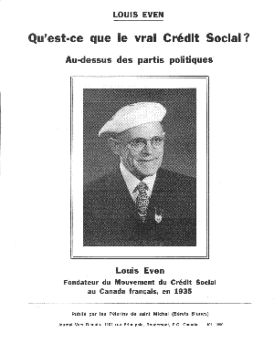 Qu'est-ce que le vrai Crédit Social?